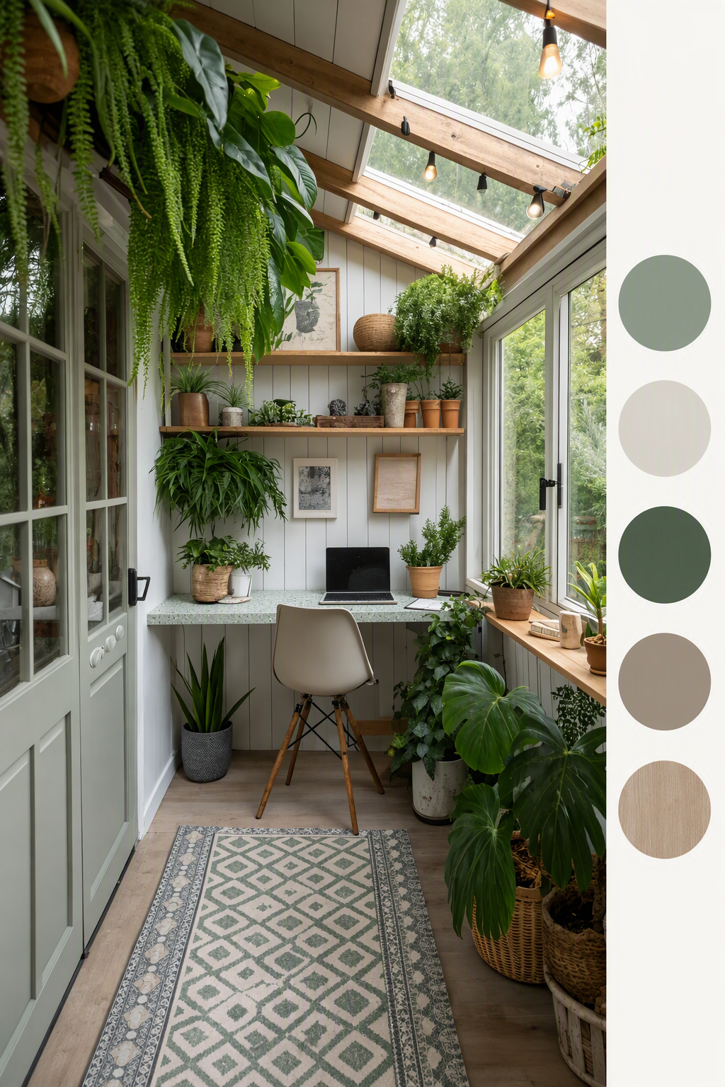 sunroom flooring ideas — sunroom floors shown across enough area to compare material look, tone, pattern and transition