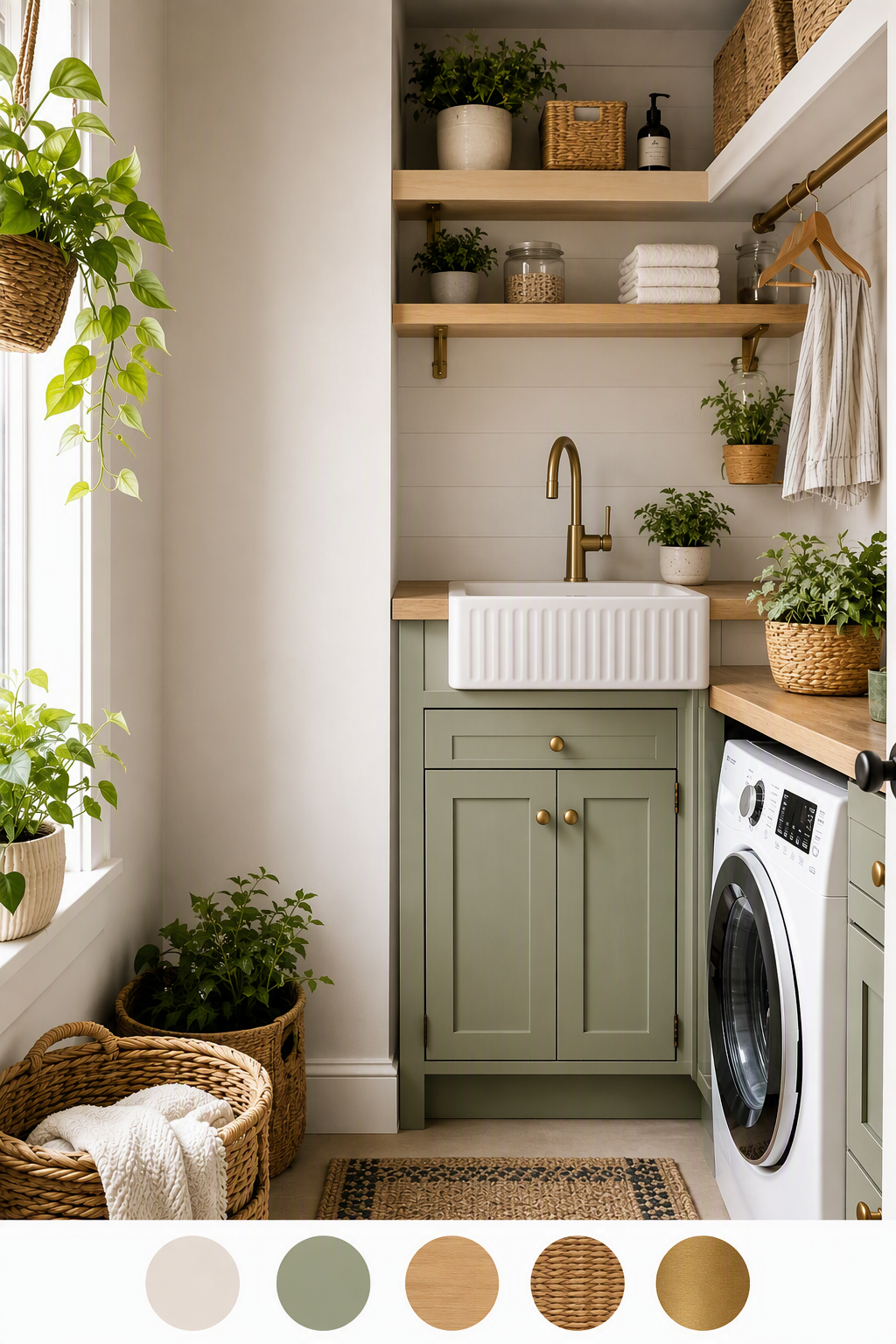 laundry room color ideas: PromeAI laundry room design reference 1
