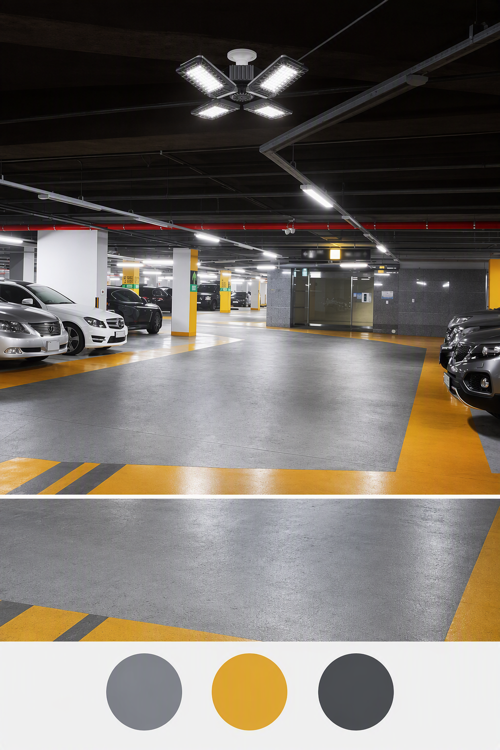 garage ceiling ideas — garage ceiling structure or finish clearly visible across a meaningful part of the image
